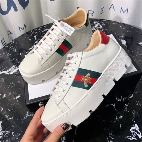 tenis gucci con plataforma|gucci sneakers para mujer.